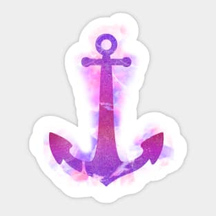 Anchored (Purple) Sticker